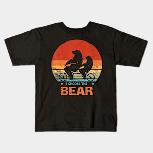 The Bear In Woods 2024 I Pick The Bear Women Kids T-Shirt